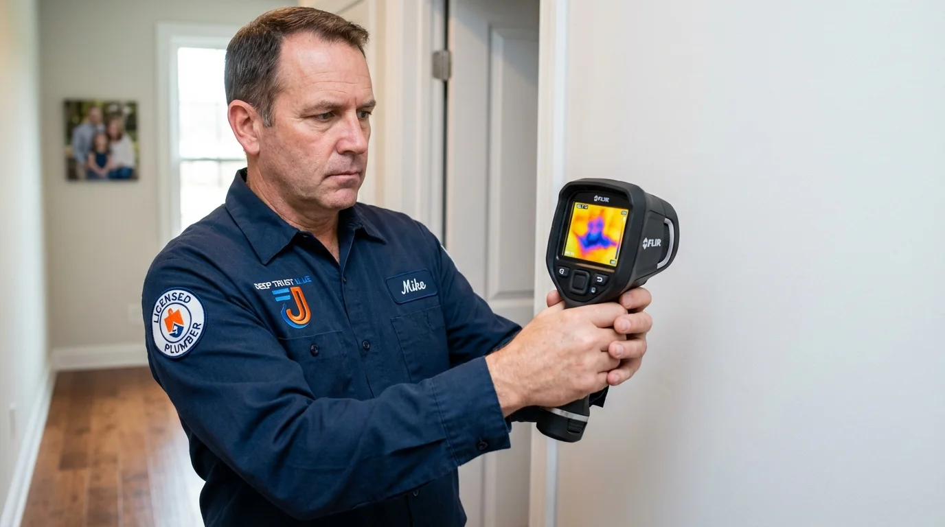Thermal imaging leak detection by Johns Plumbing LLC in Baldwin City